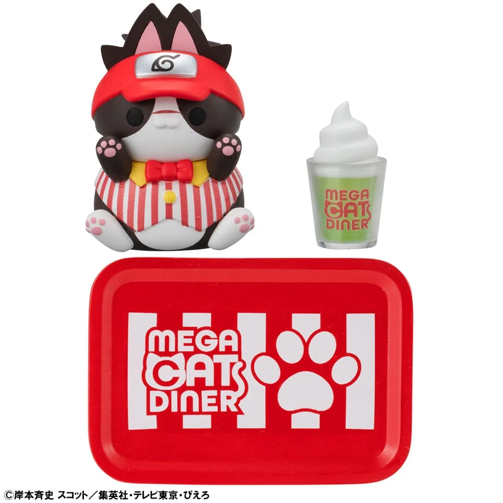 Naruto Shippuden Mega Cat Project Nyaruto! Trading Figures Mega Cat Diner 3cm Blind Box - 1 Unidade